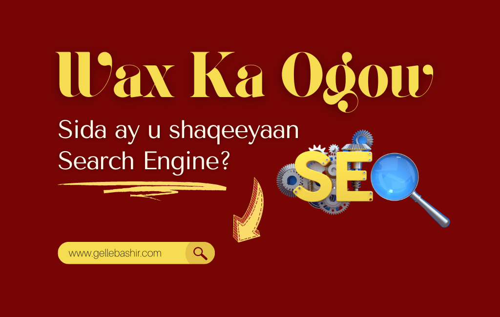 Wax Ka Ogow Sida Ay U shaqeeyaan Search Engine?